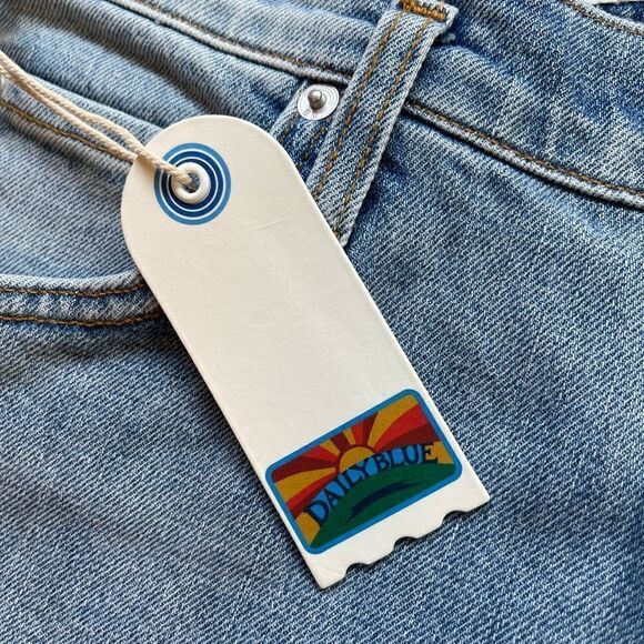 AG Jeans x Daily Blue Peace wide leg flare Denim jeans 26 or 30 NWT - Picture 10 of 15